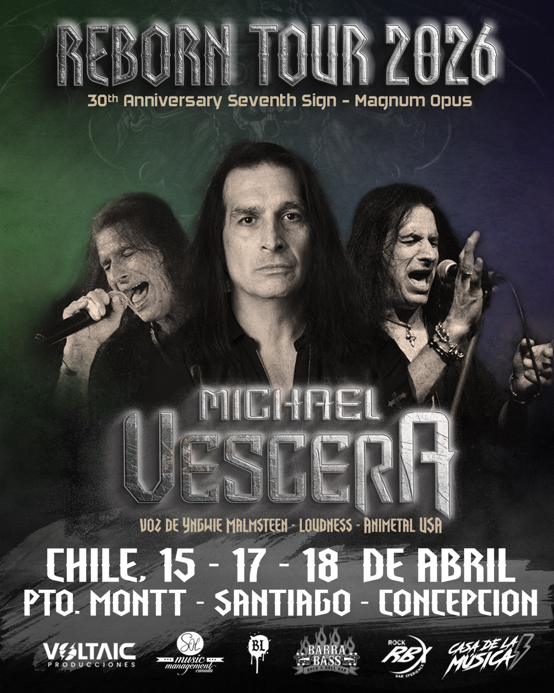 Michael Vescera en Chile: Se confirman bandas invitadas